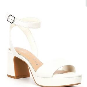 Copper Key Adore Leather Platform Sandals- size 6.5